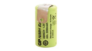 Rechargeable Battery, Ni-MH, Sub C, 1.2V, 2.2Ah